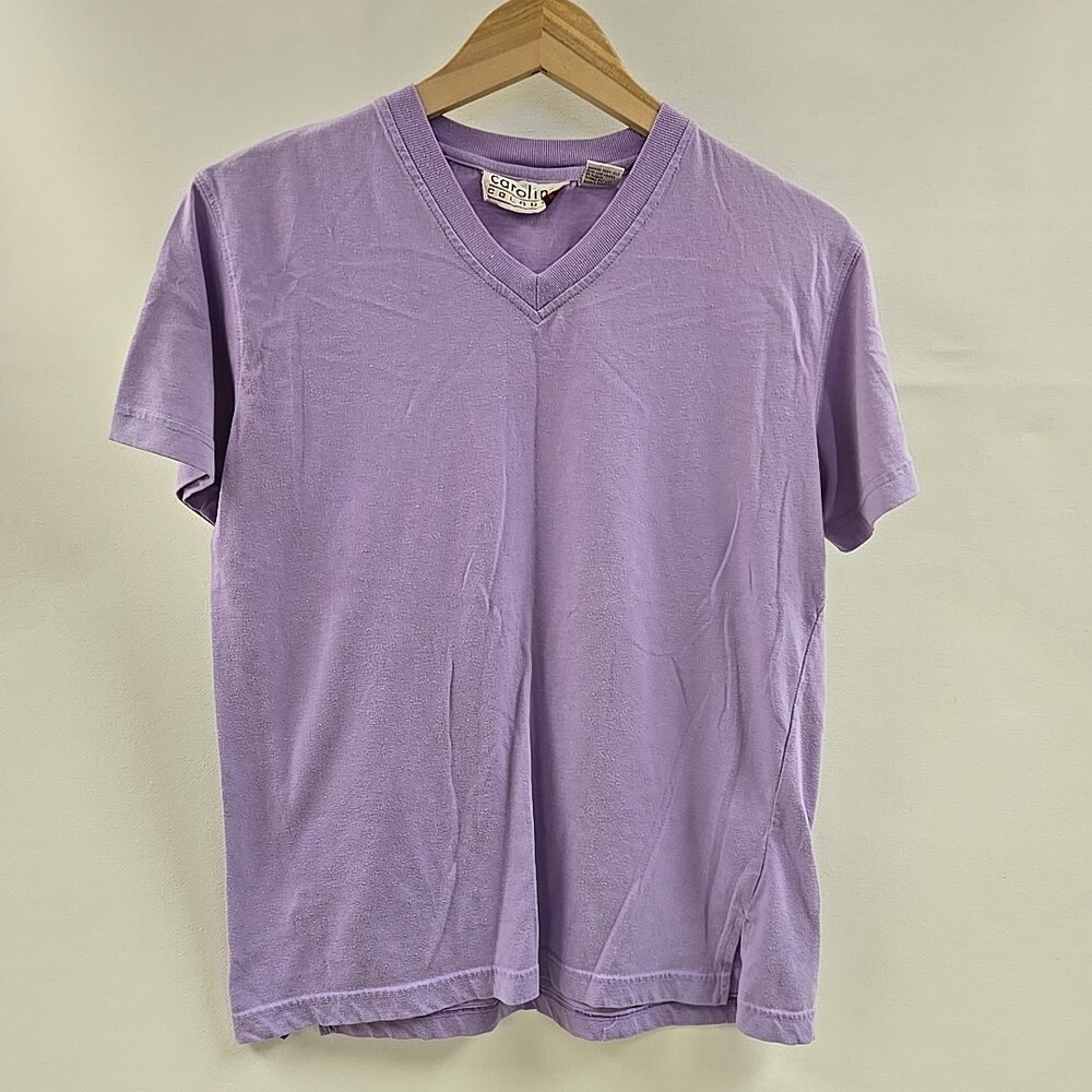 Carolina Colours Shirt V-neck Women's Size Small Purple